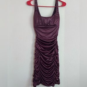 Satin finish dress